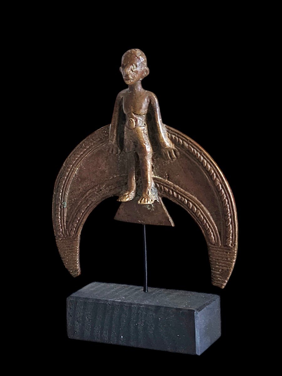 Bronze Pendant Lobi Burkina Faso Late 19th Century-photo-3