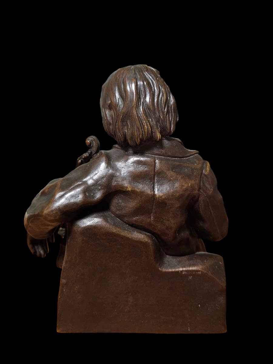 Léon Tharel (1858 - 1902) le petit violoniste endormi-photo-4