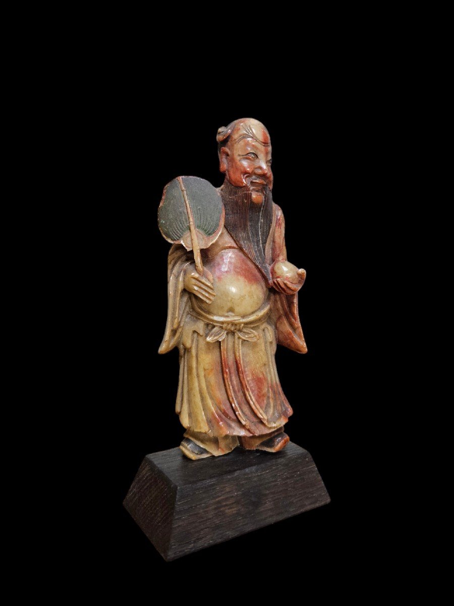 Immortal In Soapstone China, 20th Century-photo-2