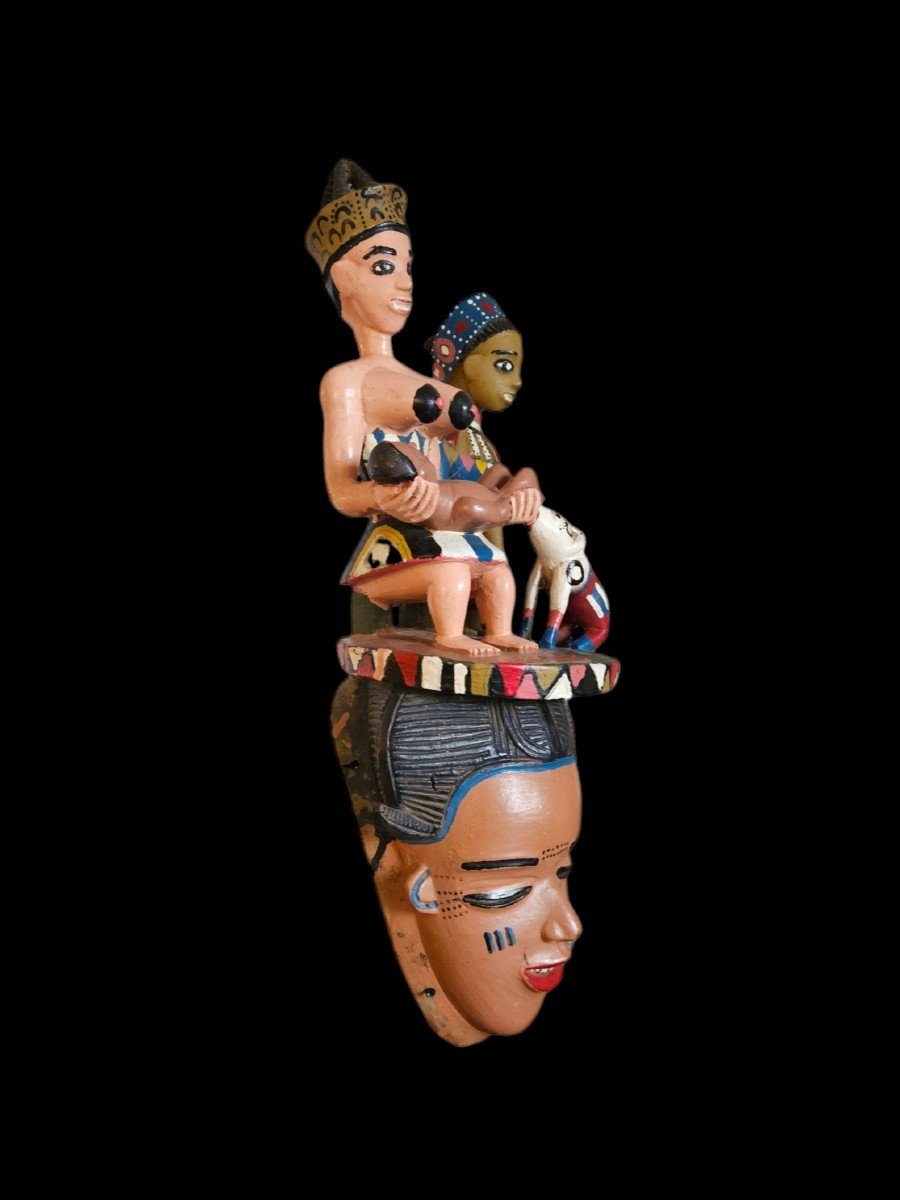 Zaouli Gouro Dance Mask Republic Of Ivory Coast-photo-2