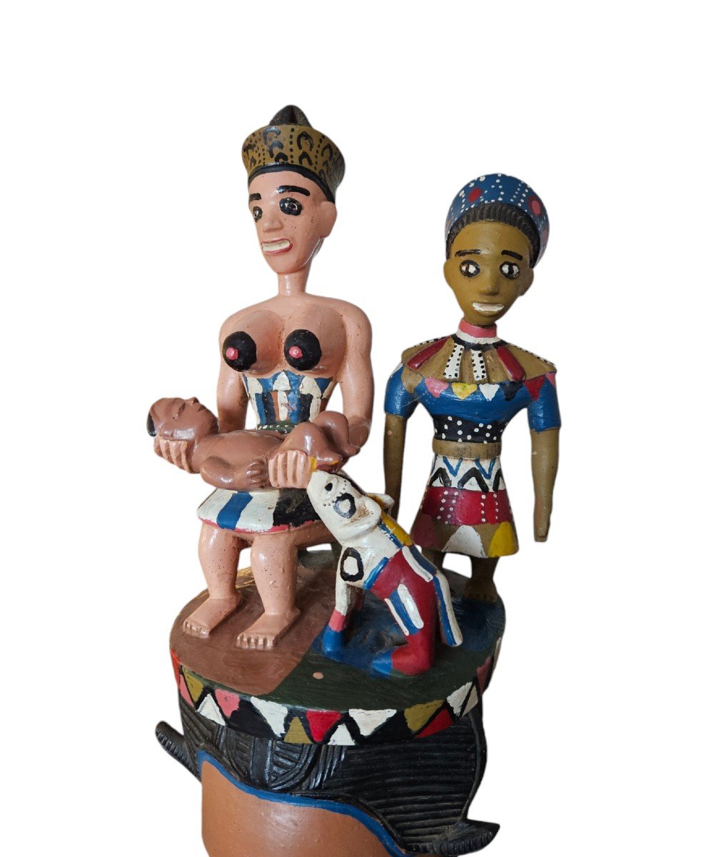 Zaouli Gouro Dance Mask Republic Of Ivory Coast-photo-3