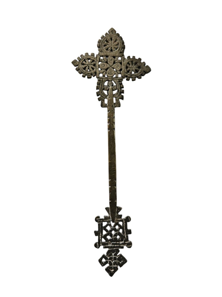 Croix De Procession Ethiopie Fin XIXème Siècle