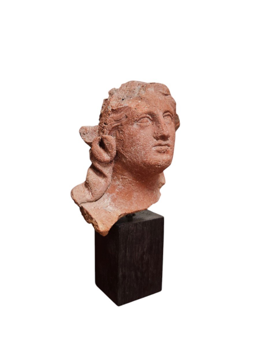 Tête Grande Grèce, Italie Du Sud,  époque Hellénistique, IIIᵉ Siècle Av. JC-photo-1