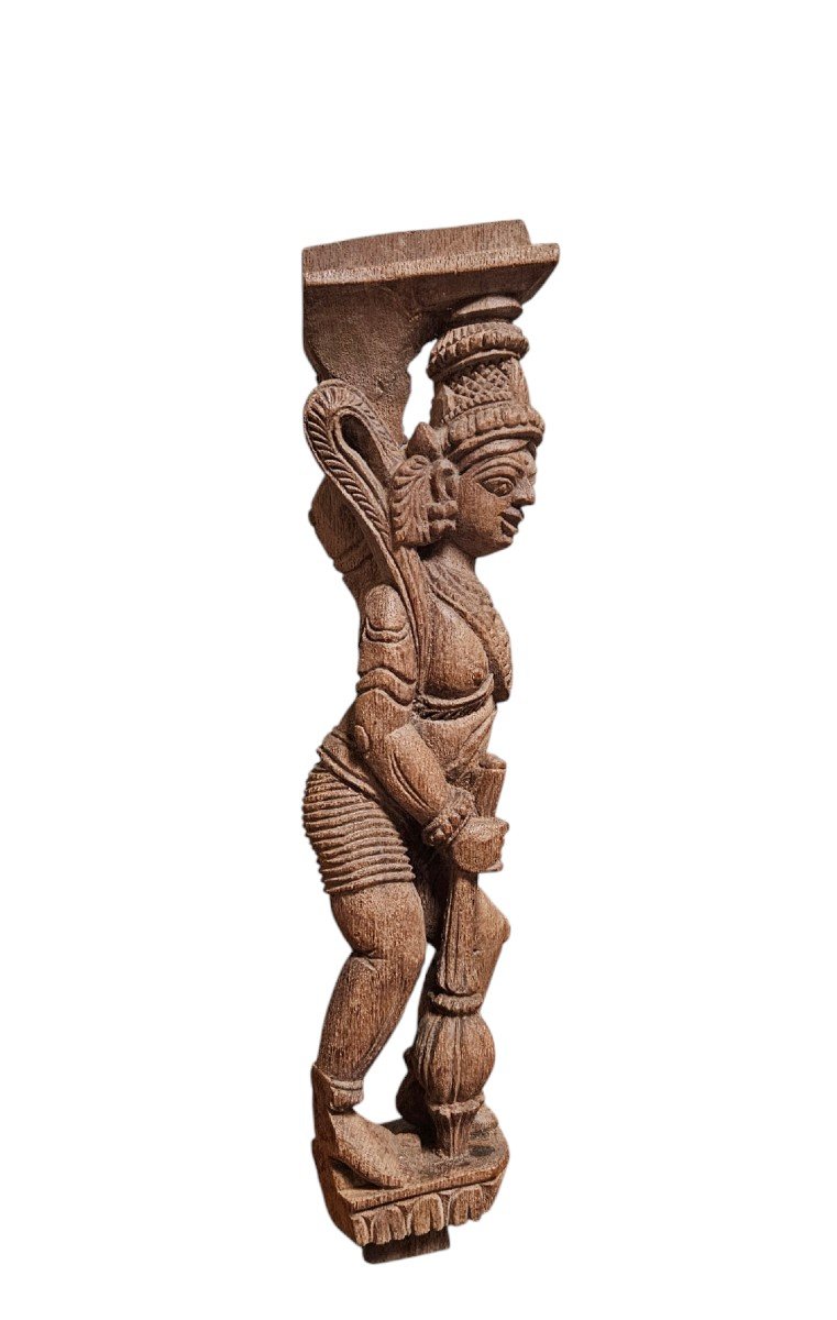 Statuette De La Déesse Durga Inde  XIXème Siècle.