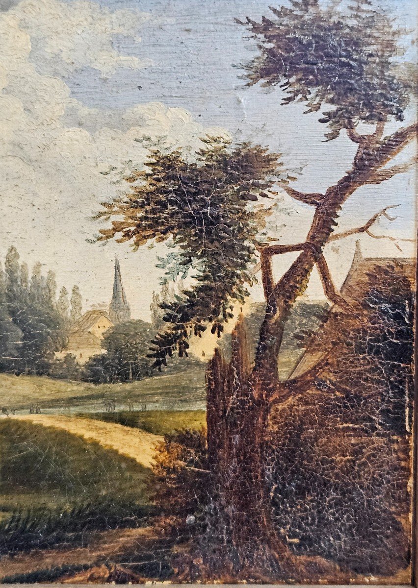 Two French School Oils From The Early 19th Century-photo-3