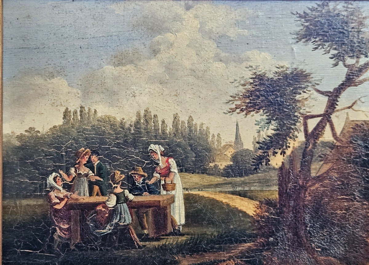 Two French School Oils From The Early 19th Century-photo-4