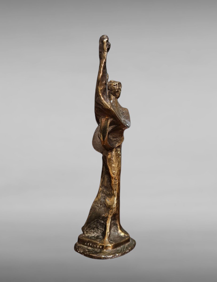 Bronze Sculpture By Bernard Jobin "demeter" N 498/500-photo-2