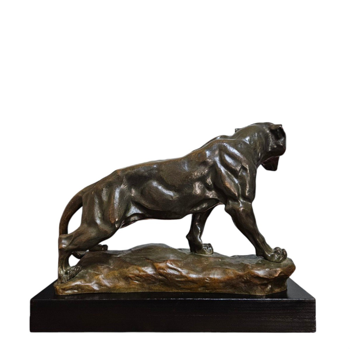 Thomas Cartier Bronze Panther Circa 1910-photo-5