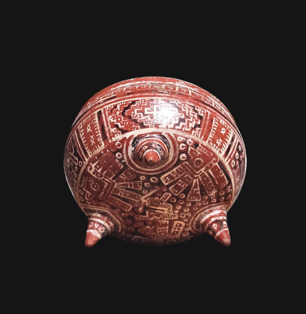 Vase Tripode Mixtèque Mexique Période Précolombienne, Environ 900 à 1521 Après Jc-photo-4