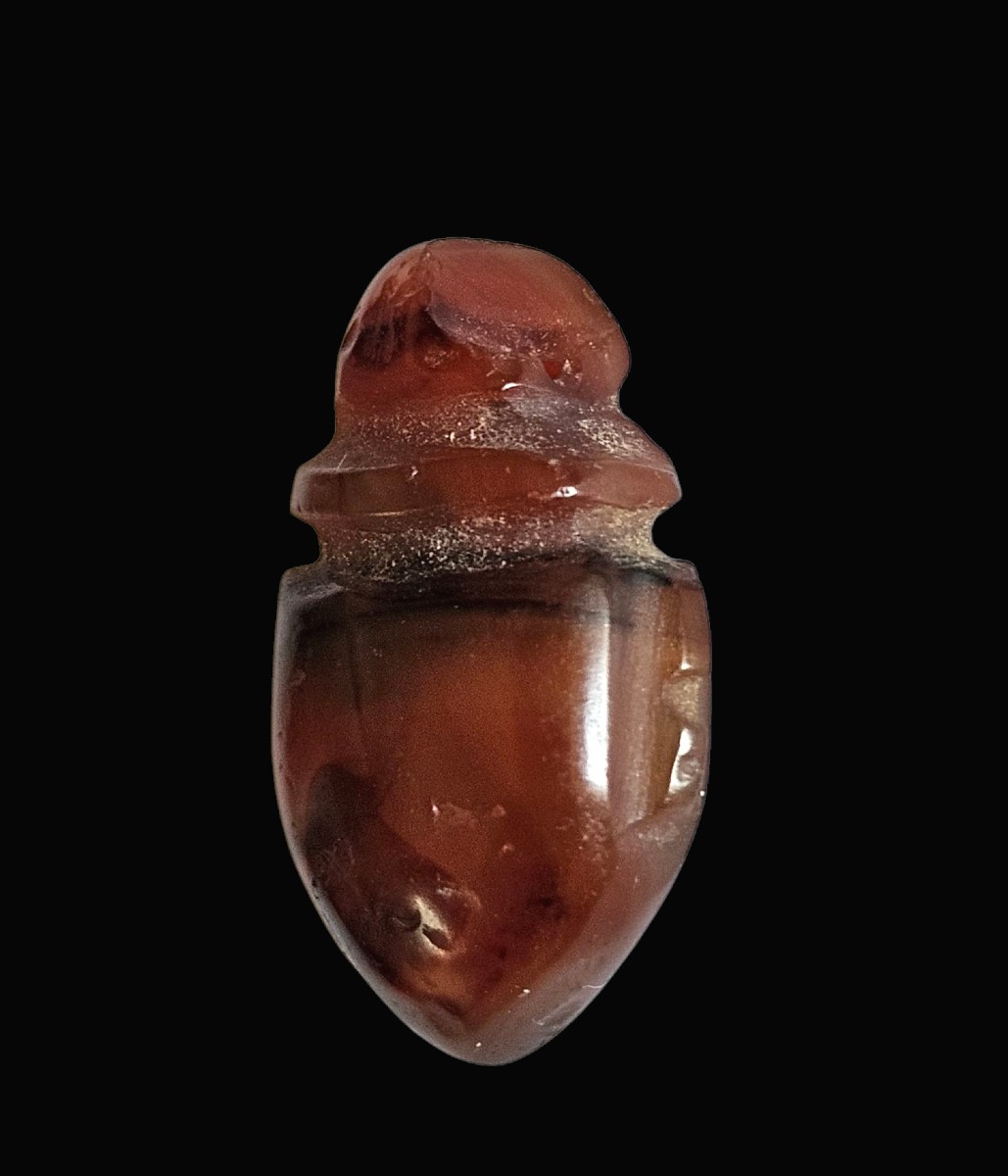 Egyptian Amulet, Heart Ib, New Kingdom, Egypt, 1550–1070 Bc-photo-1