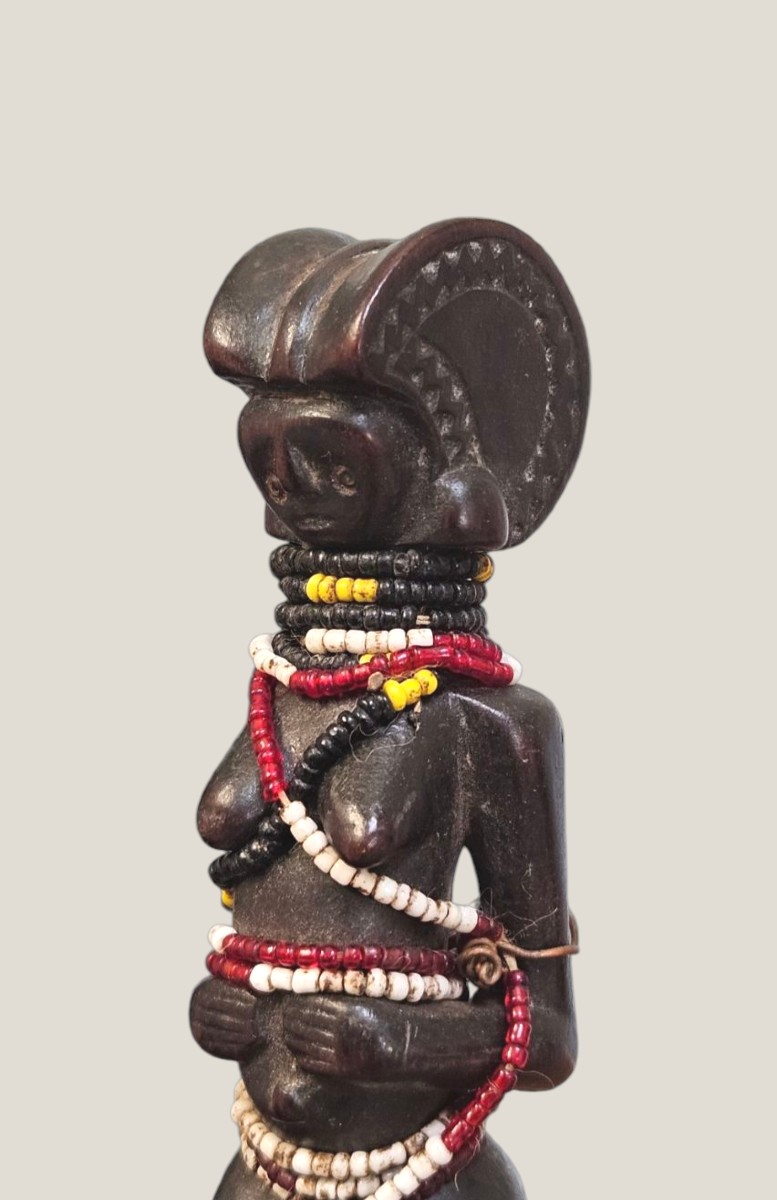 Mwana Hiti Statuette – Doe – Tanzanian Coast – Early 20th Century – Primitive / Tribal / African Art-photo-3