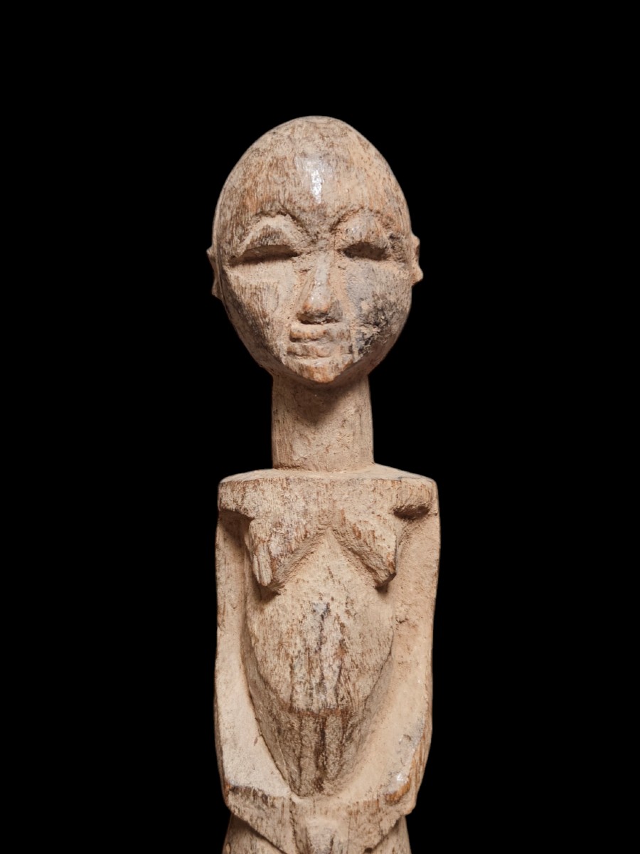 Statuette Masculine, Bois Ancien, Lobi Burkina Faso, Première Moitié XXe, Art Africain Tribal-photo-2