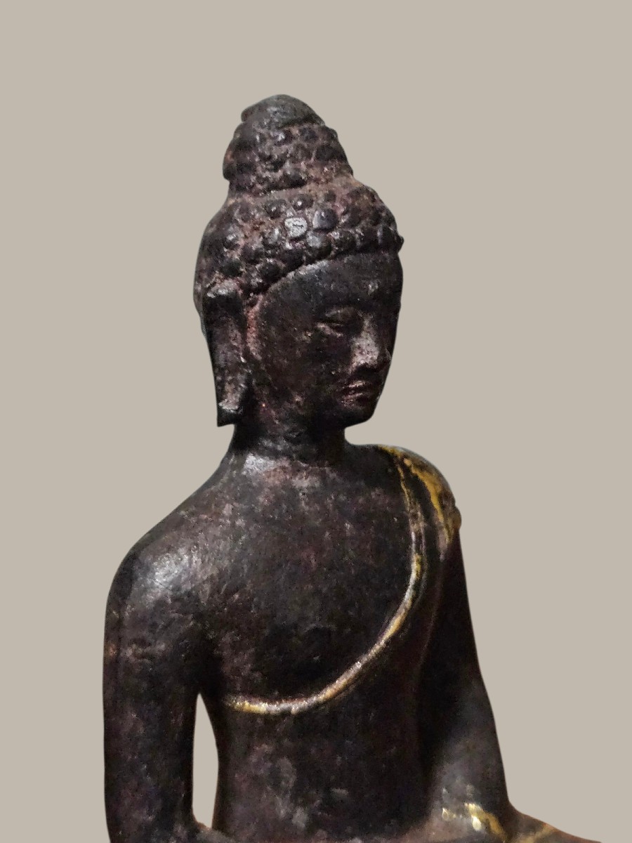 Antique Statuette Of The Buddha In Meditation – Laos Or Northern Thailand, 18th–19th Century-photo-2