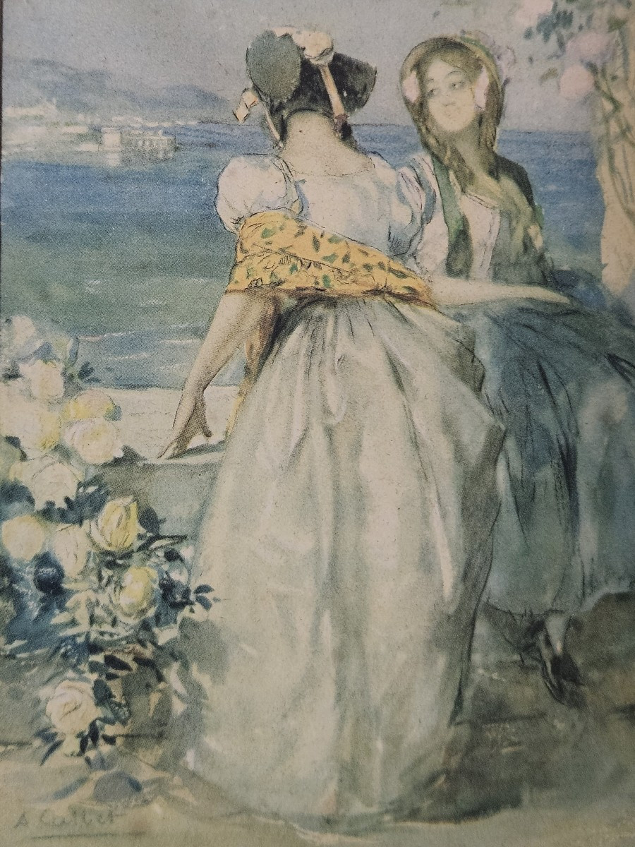 Two Elegant Women, Antoine Calbet (1860–1942), -photo-3