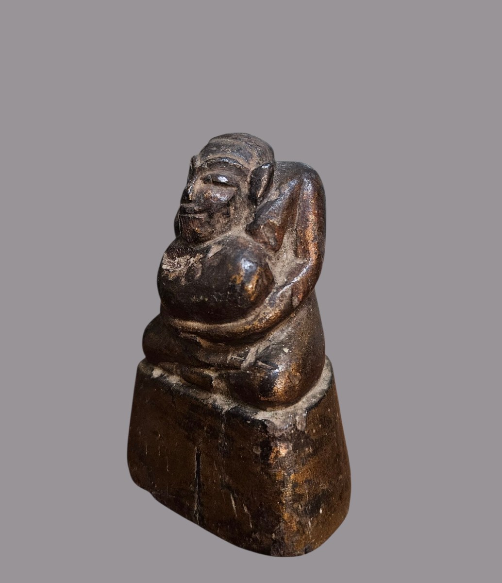 Wooden Buddha, Burmese Workshop, Late 19th – Early 20th Century.-photo-2
