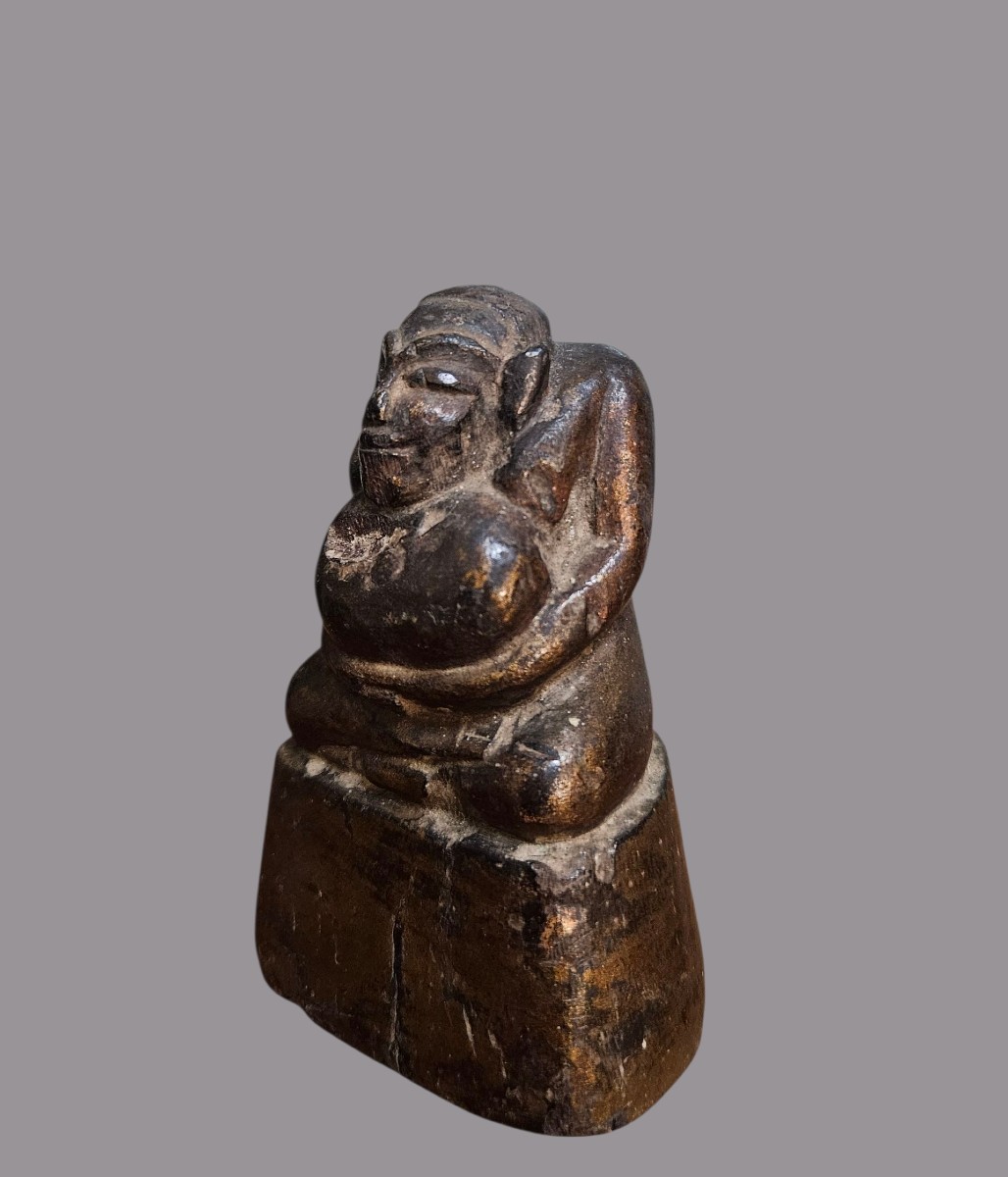 Wooden Buddha, Burmese Workshop, Late 19th – Early 20th Century.-photo-4