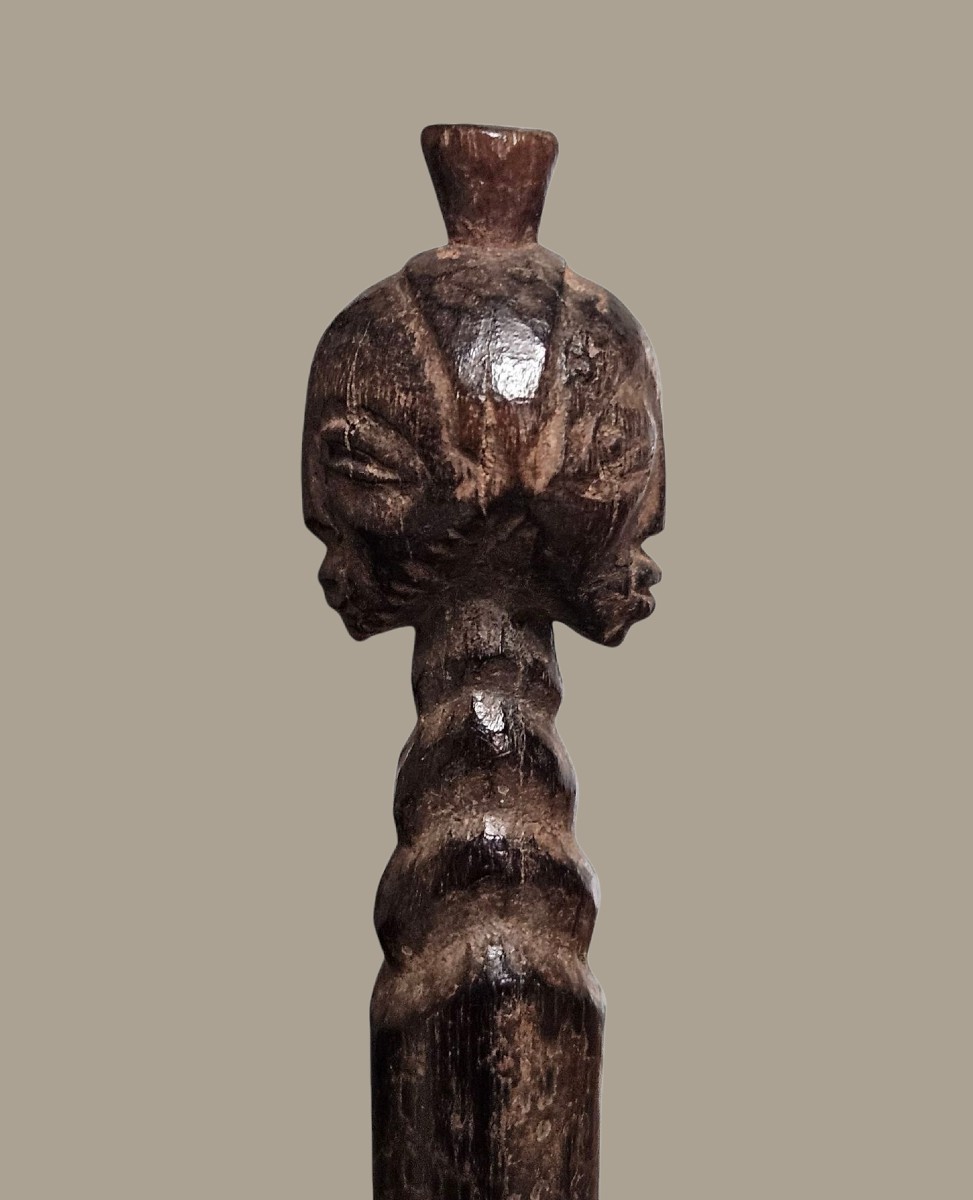 Hochet rituel , Luba, République démocratique du Congo.-photo-2