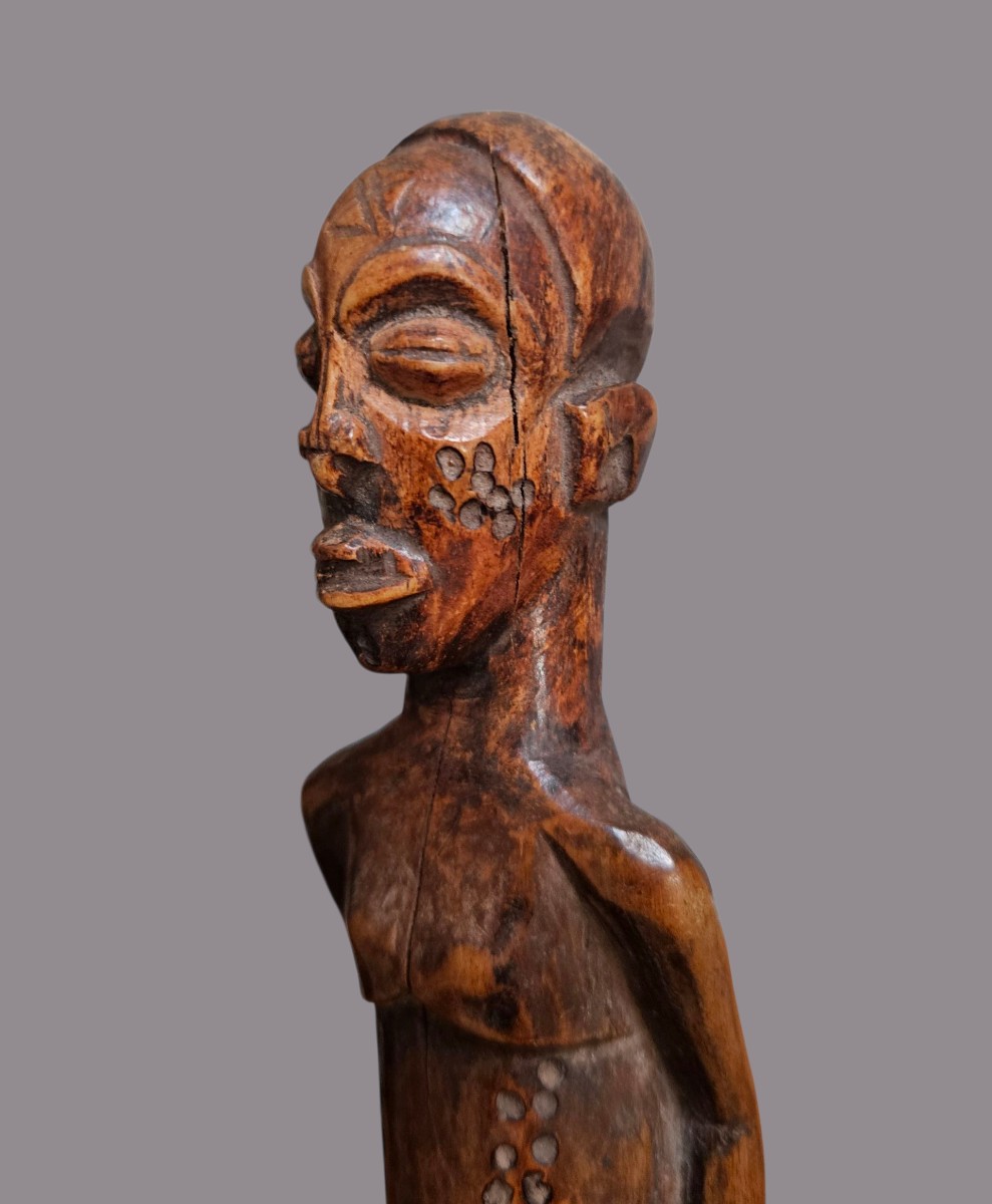 Tchokwé Female Statuette, Democratic Republic Of Congo / Angola.-photo-4