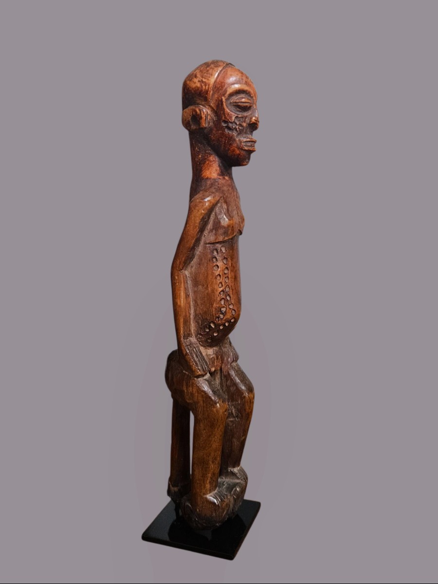 Tchokwé Female Statuette, Democratic Republic Of Congo / Angola.-photo-1