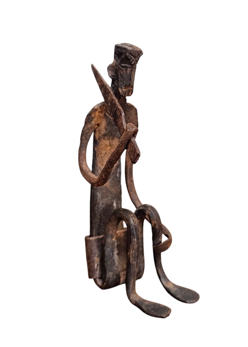Ornamental Figure From Assin Fon, Benin, First Half Of The 20th Century.-photo-1