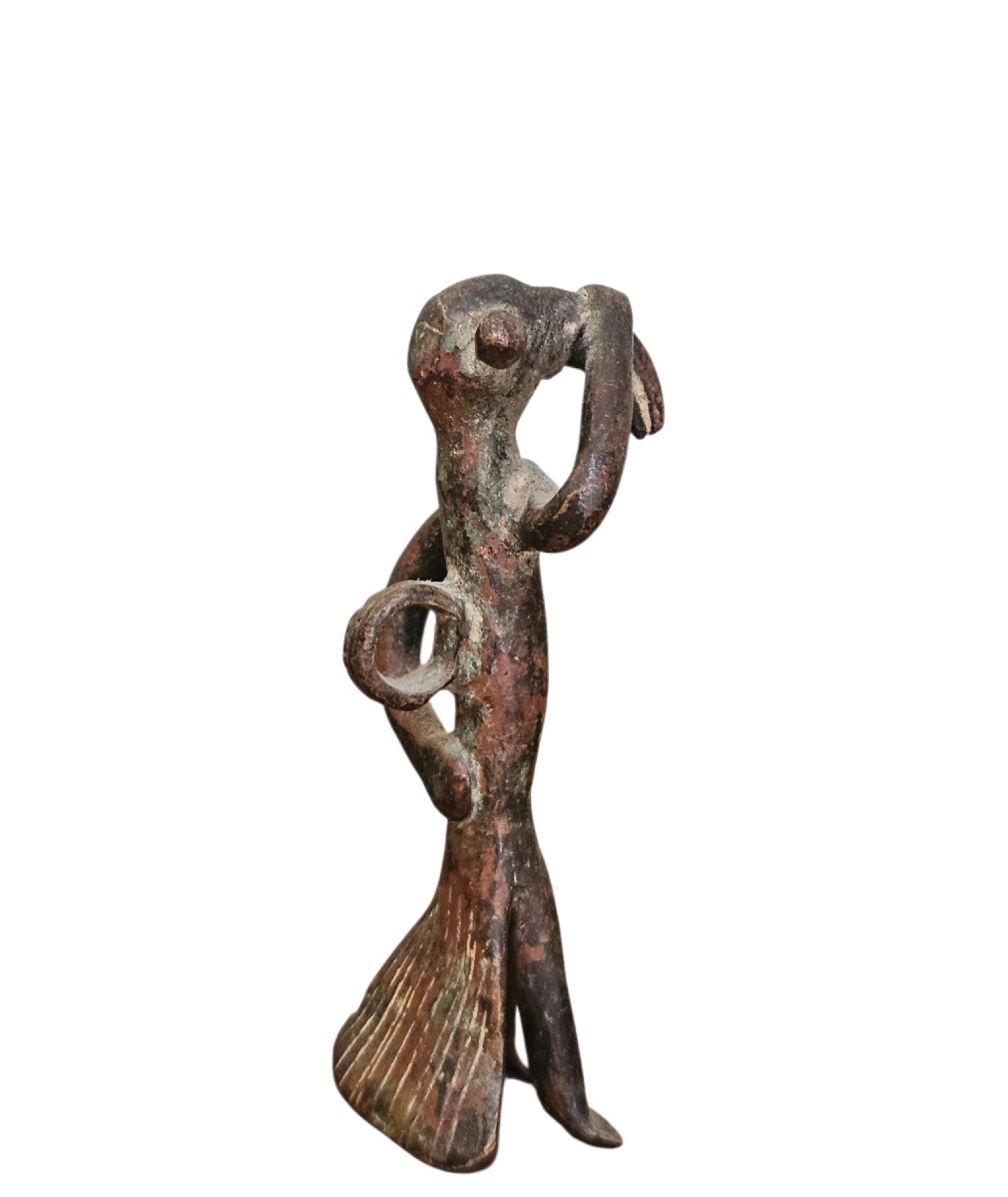 Pendentif "homme oiseau"  Tussian, Burkina Faso. XIXe siècle ou antérieur.-photo-2