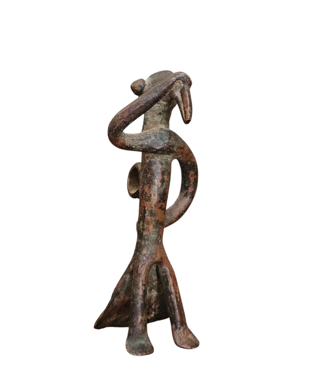 Pendentif "homme oiseau"  Tussian, Burkina Faso. XIXe siècle ou antérieur.-photo-3