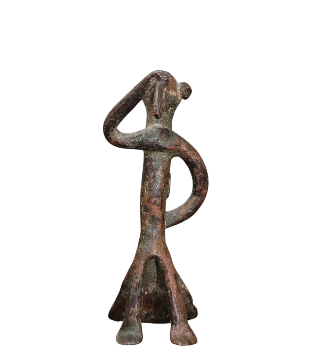 Pendentif "homme oiseau"  Tussian, Burkina Faso. XIXe siècle ou antérieur.-photo-4