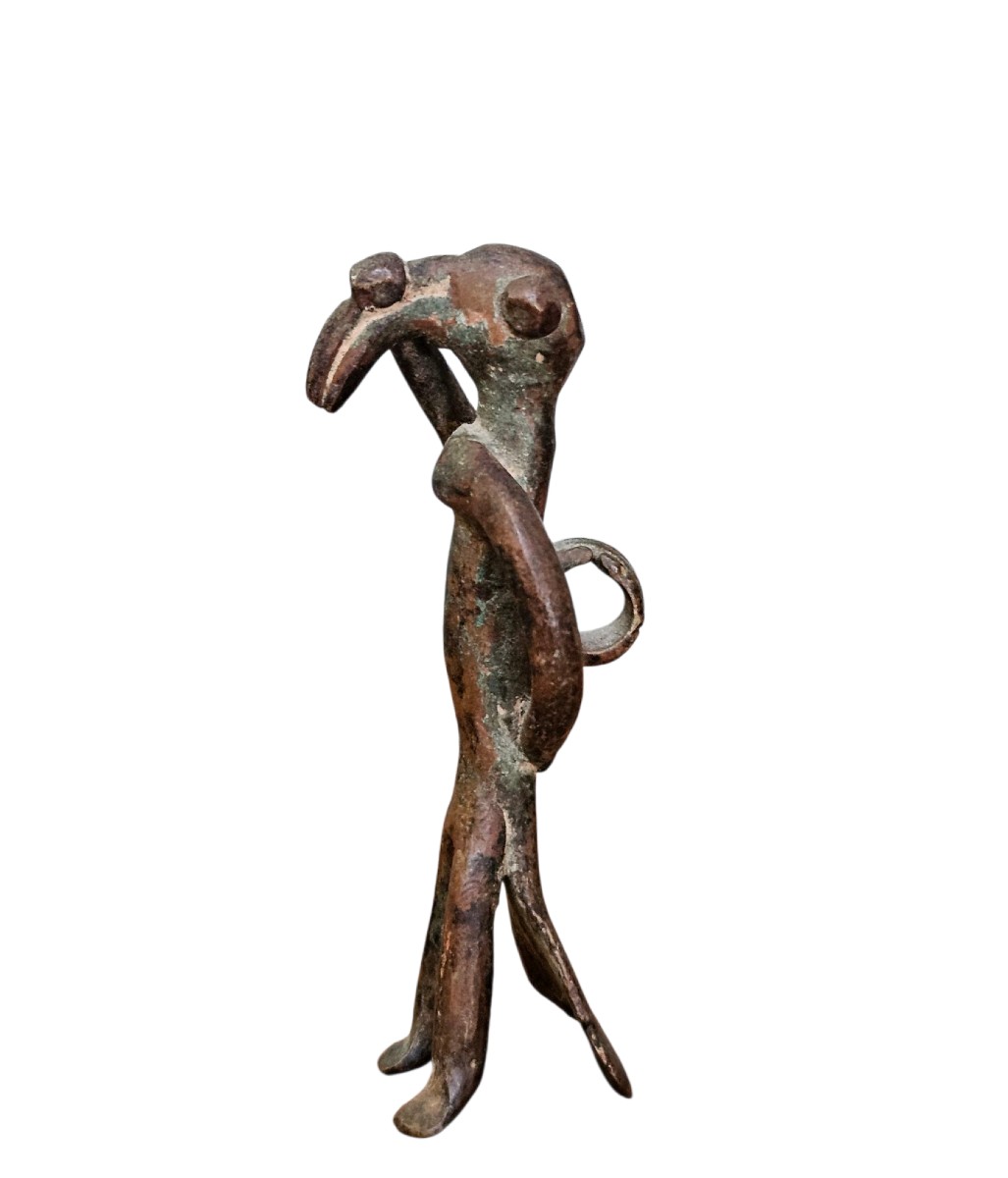 Pendentif "homme oiseau"  Tussian, Burkina Faso. XIXe siècle ou antérieur.-photo-2