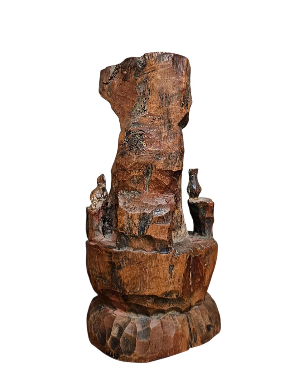 Sculpture en bois Guanyin dynastie Qing fin XIXème-photo-7