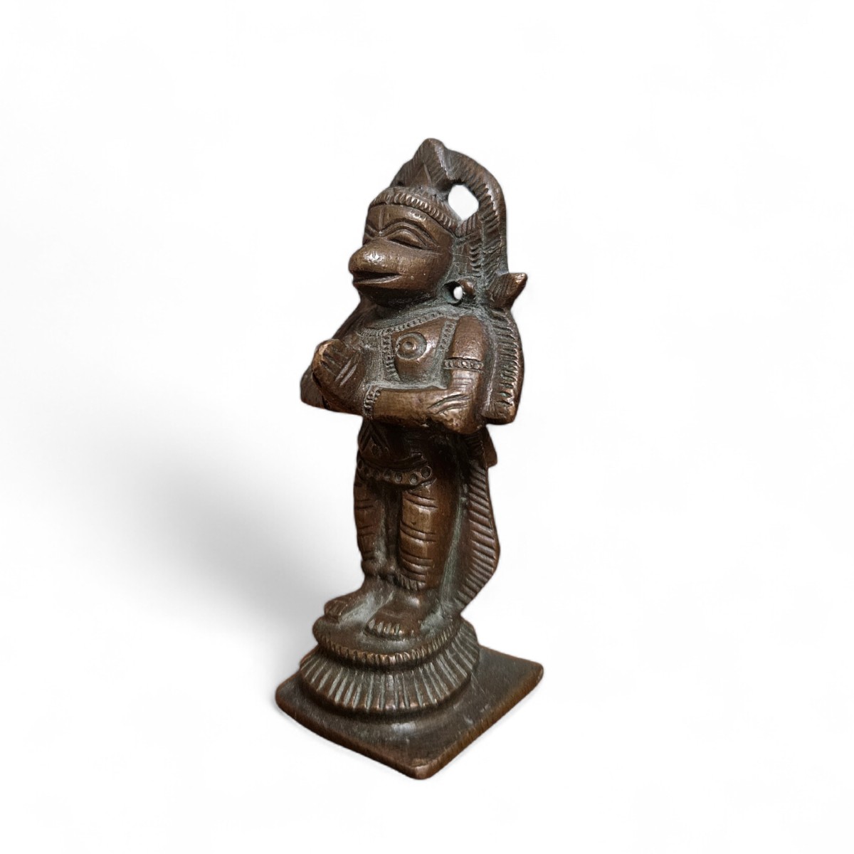 Statuette de Hanuman  Inde du Sud (Tamil Nadu), fin XIXᵉ – début XXᵉ siècle.-photo-2
