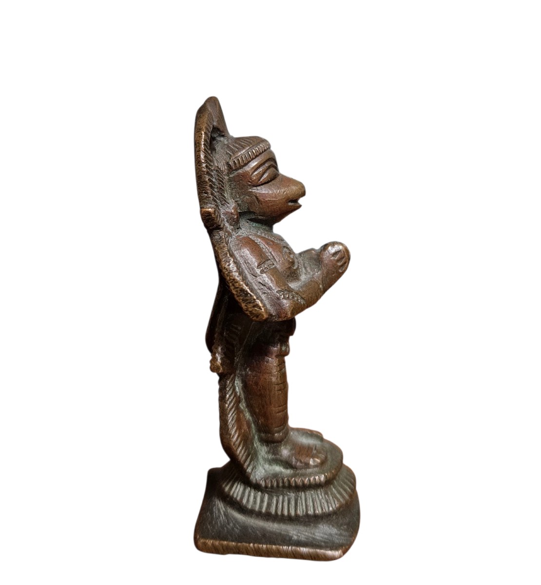 Statuette de Hanuman  Inde du Sud (Tamil Nadu), fin XIXᵉ – début XXᵉ siècle.-photo-3