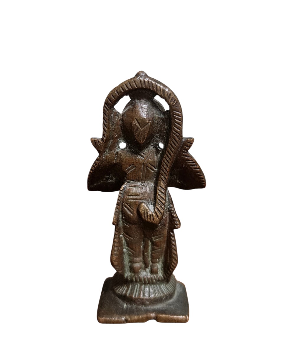 Statuette de Hanuman  Inde du Sud (Tamil Nadu), fin XIXᵉ – début XXᵉ siècle.-photo-2