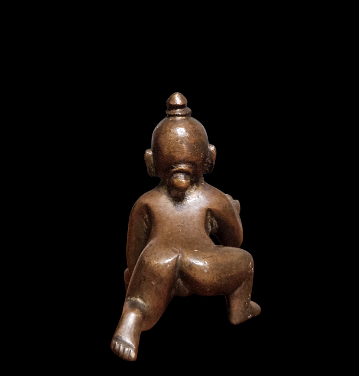 Figure Of Krishna As A Child, 19th Century India -photo-2