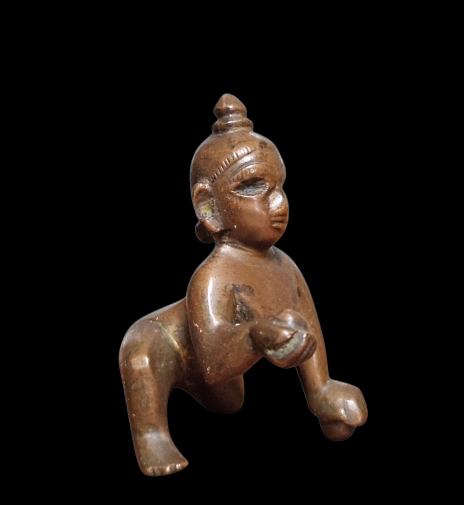 Figure Of Krishna As A Child, 19th Century India -photo-1