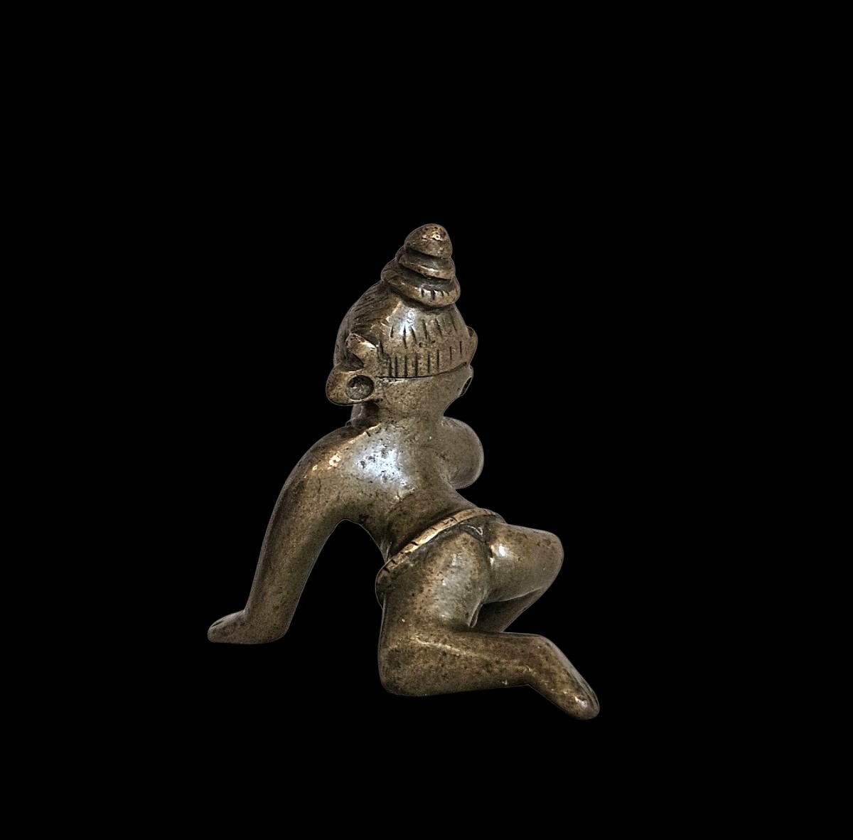 Figure de Krishna enfant, Inde XIXème siècle-photo-1