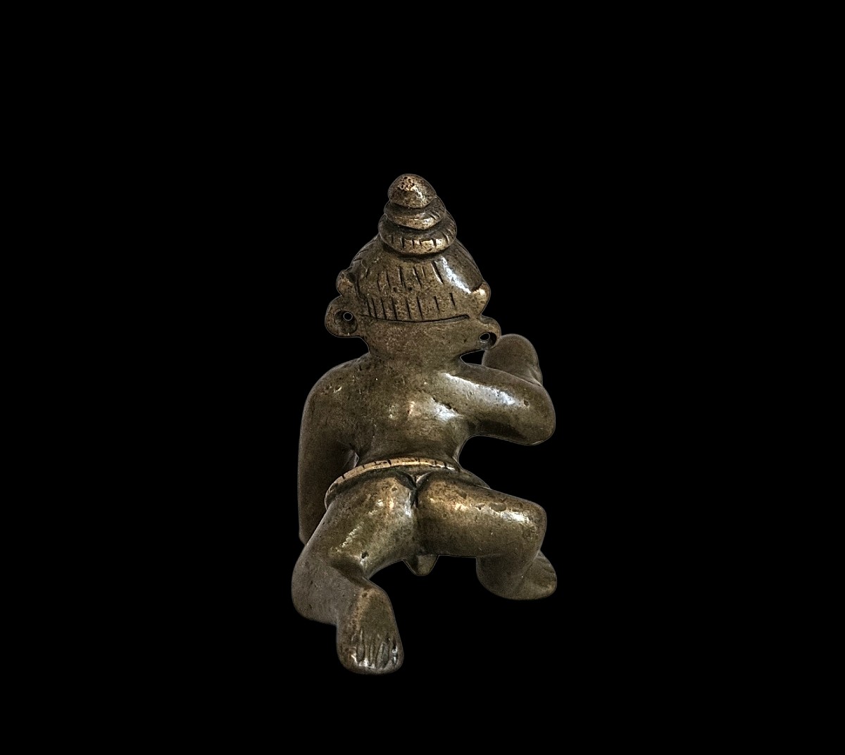 Figure de Krishna enfant, Inde XIXème siècle-photo-2