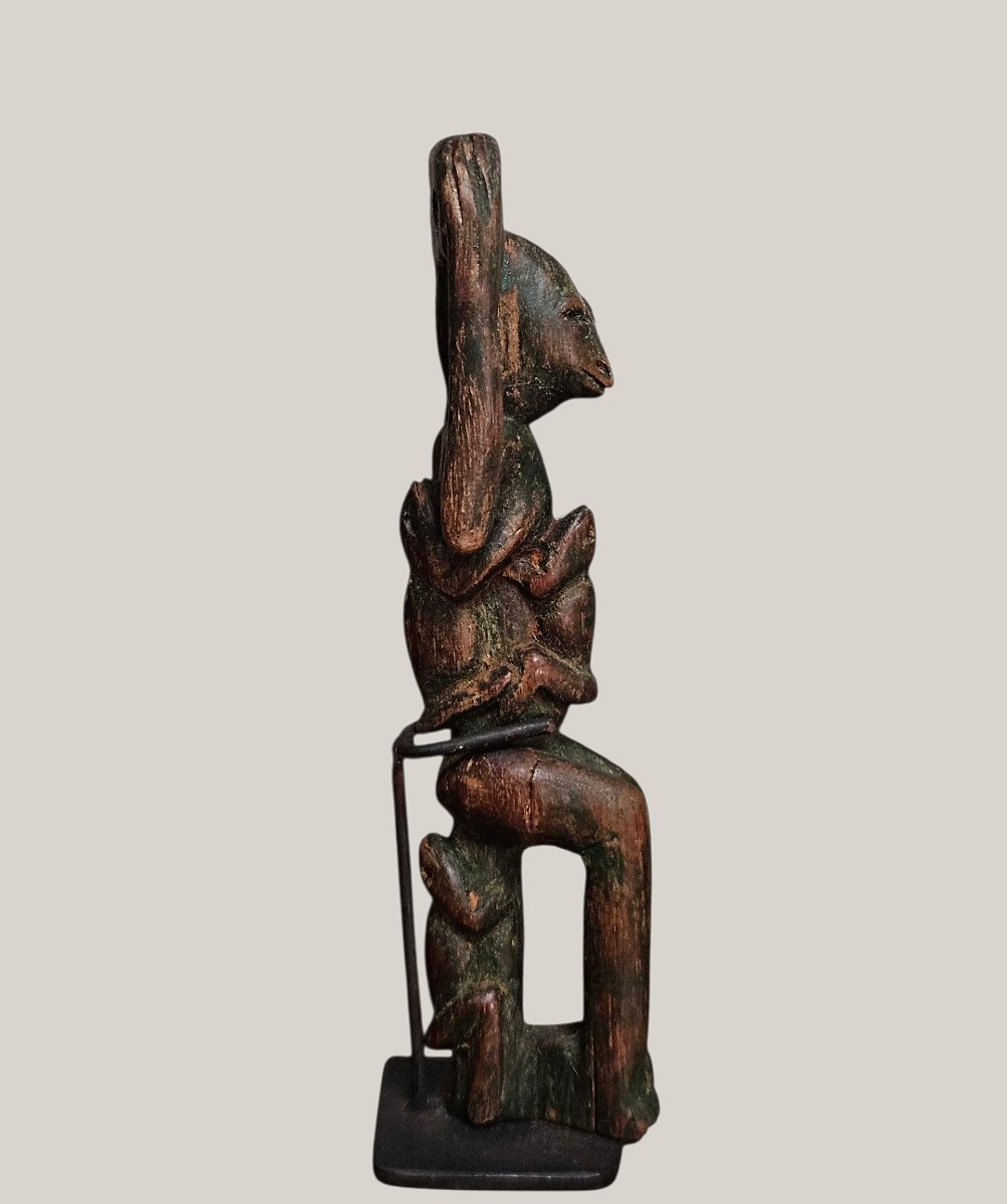 Carved Slingshot, Monkey And Amphibians, Guatemala, Highlands, 1950s-photo-4