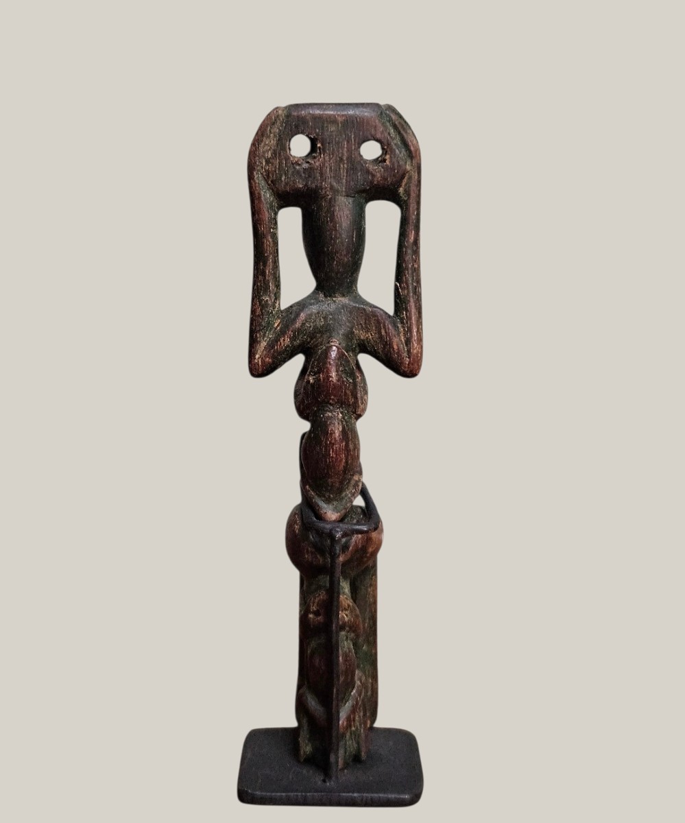 Carved Slingshot, Monkey And Amphibians, Guatemala, Highlands, 1950s-photo-5