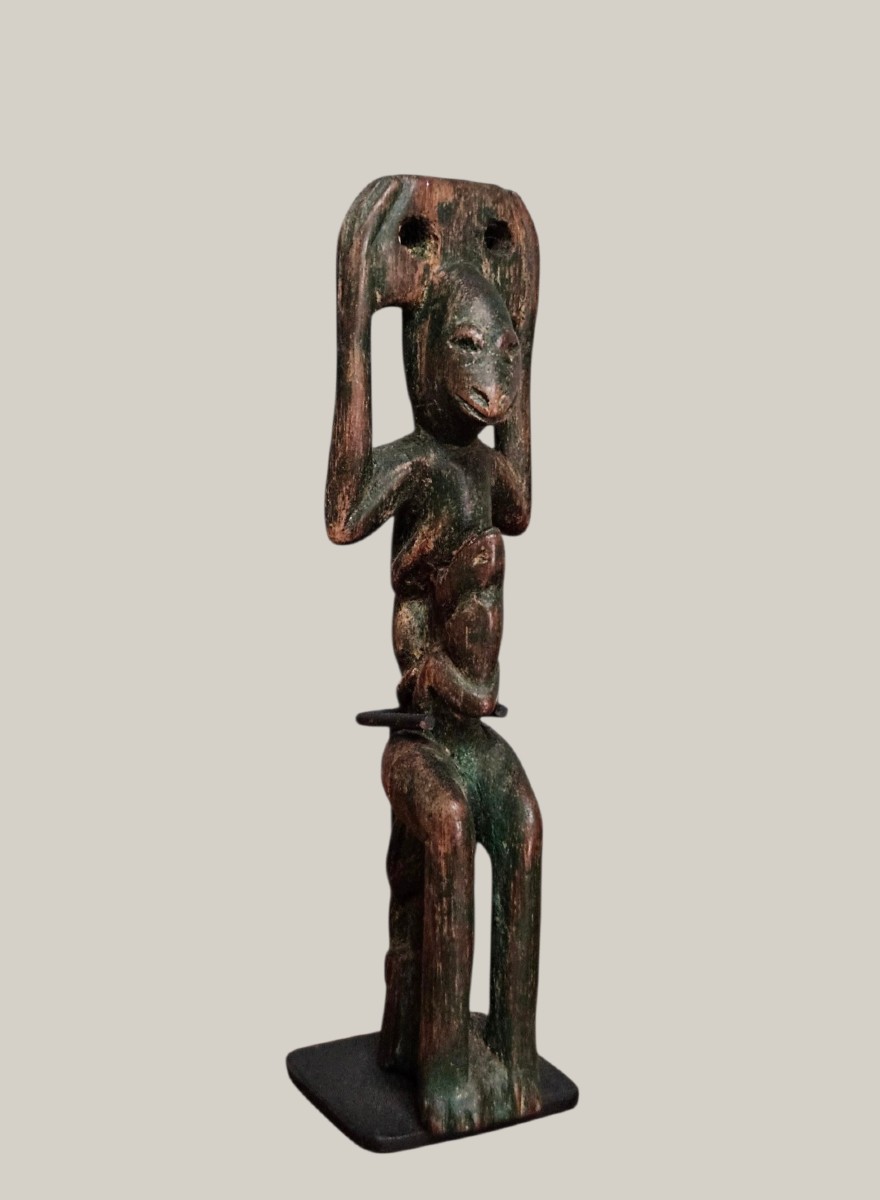 Carved Slingshot, Monkey And Amphibians, Guatemala, Highlands, 1950s