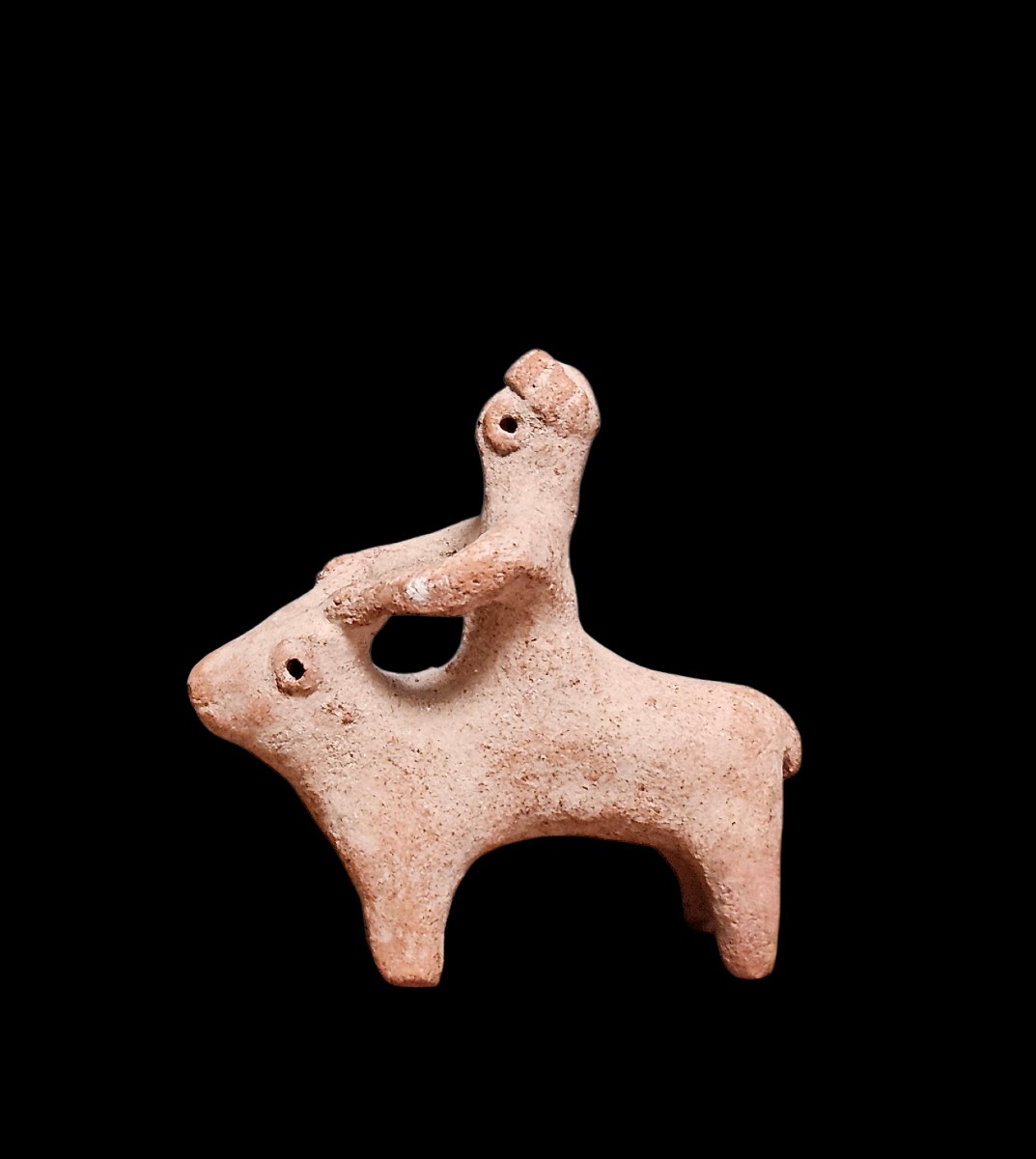 Dignitary Or Deity Riding A Sacred Bull, Syro-anatolian Area-photo-4