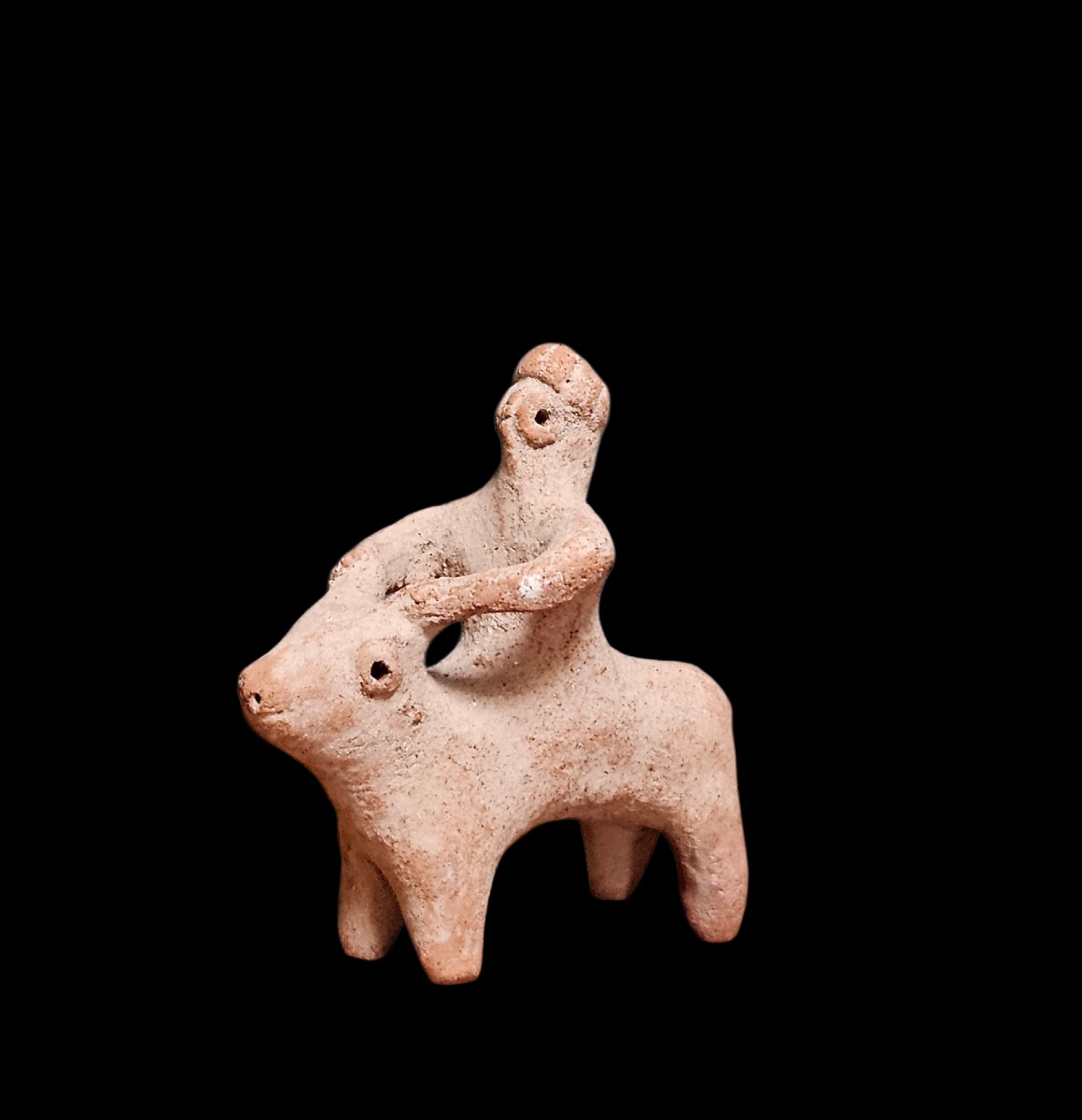 Dignitary Or Deity Riding A Sacred Bull, Syro-anatolian Area-photo-1
