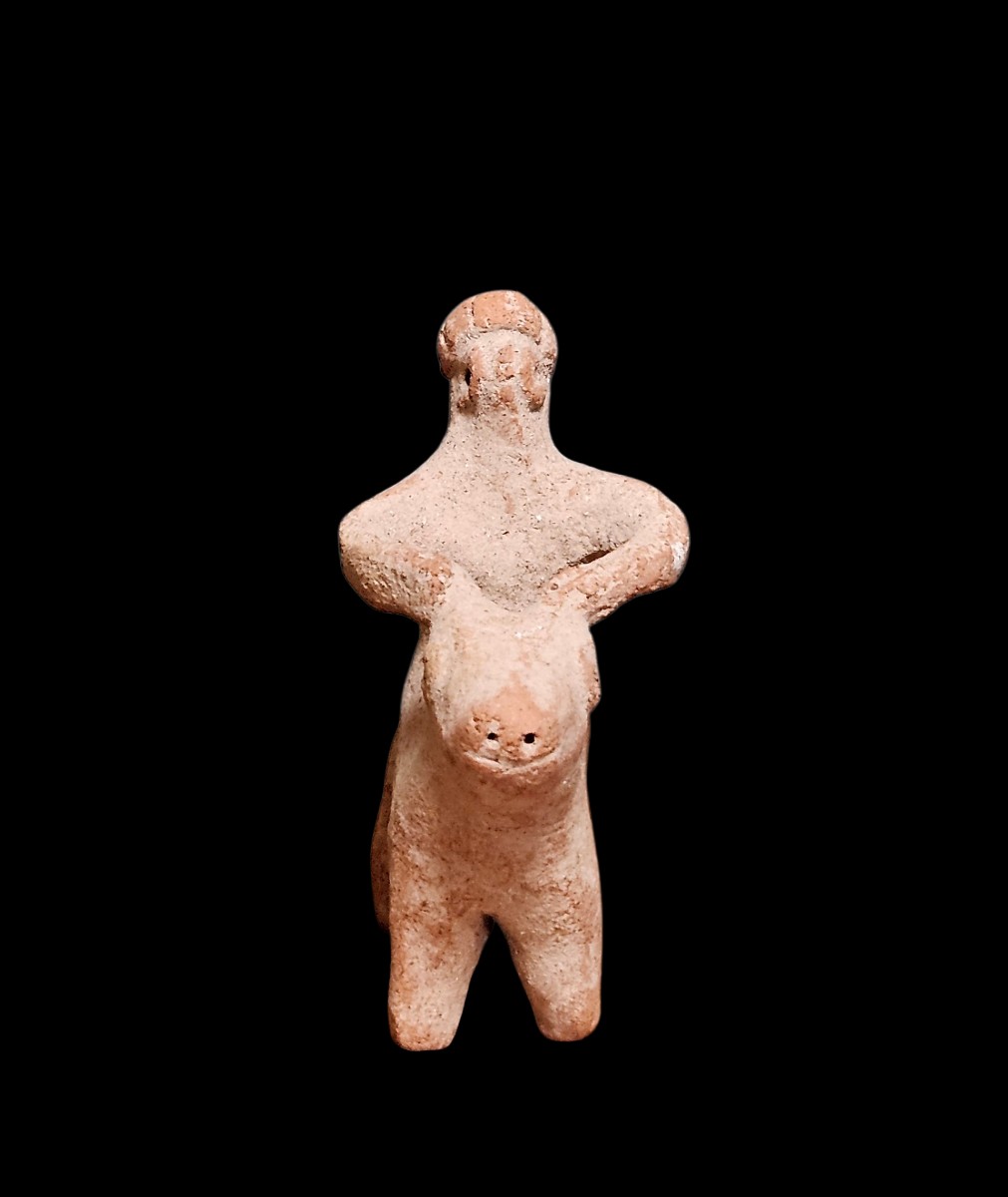 Dignitary Or Deity Riding A Sacred Bull, Syro-anatolian Area-photo-2