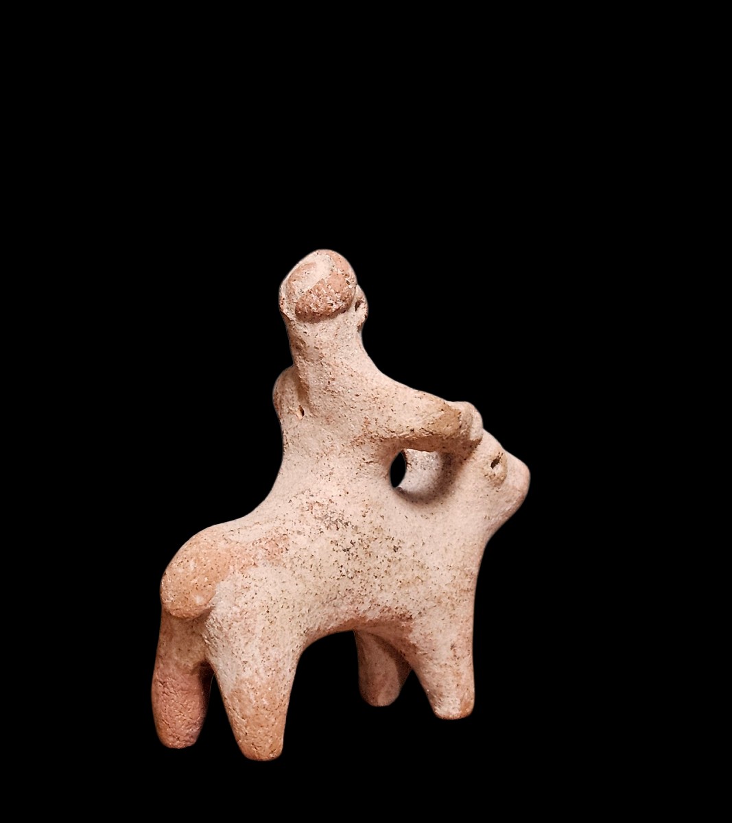 Dignitary Or Deity Riding A Sacred Bull, Syro-anatolian Area-photo-4