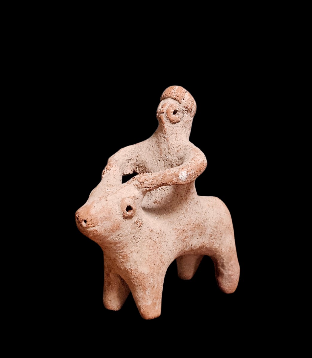 Dignitary Or Deity Riding A Sacred Bull, Syro-anatolian Area