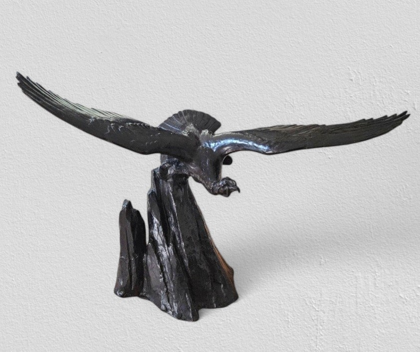 Maximilien Fiot (1886–1953), Condor des Andes, bronze à la cire perdue, Susse Frères, vers 1925-photo-2