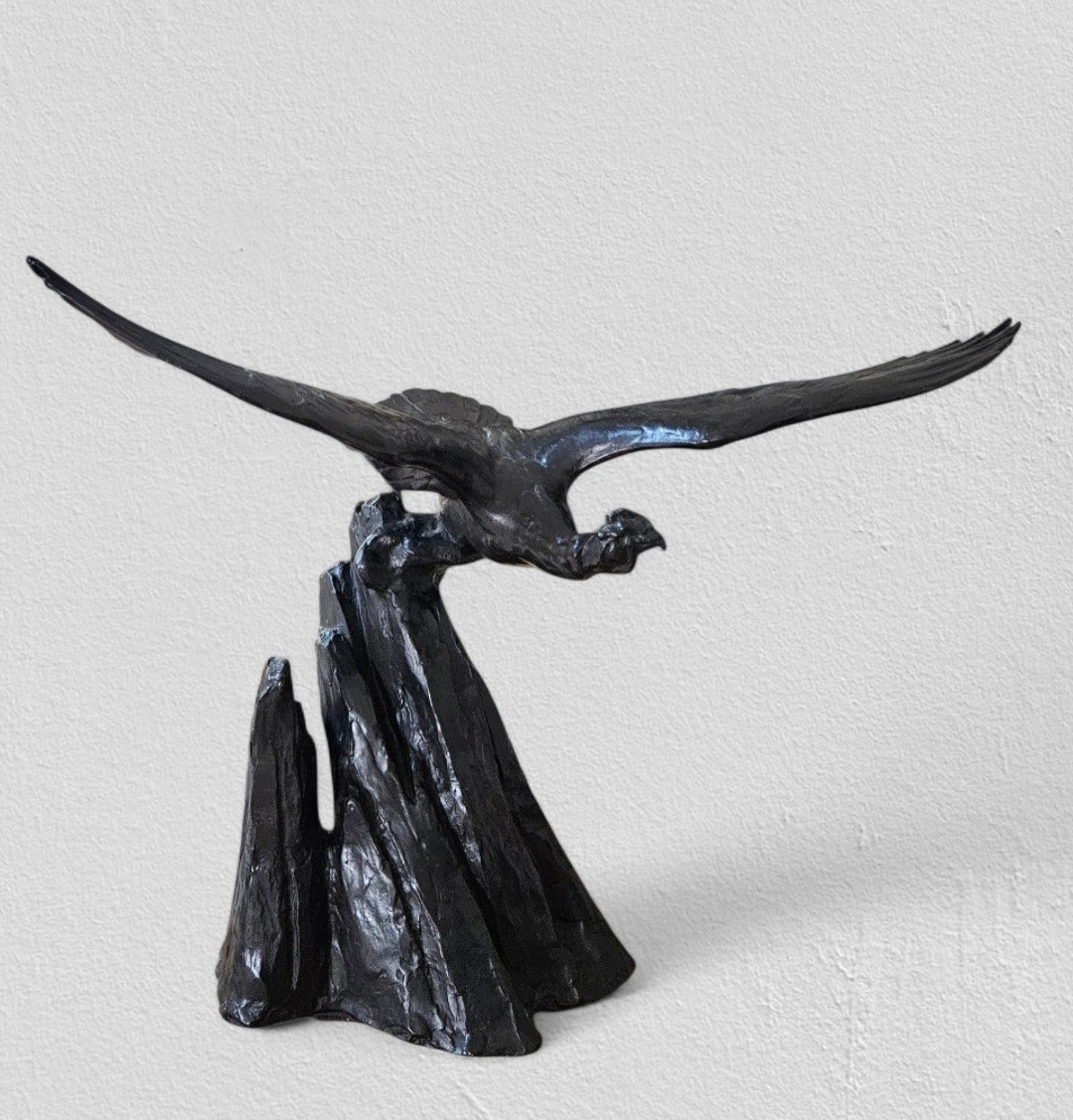 Maximilien Fiot (1886–1953), Condor des Andes, bronze à la cire perdue, Susse Frères, vers 1925
