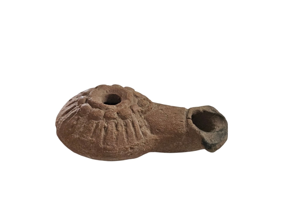 Egyptian Oil Lamp, Type Similar To Cahn-klaiber 3.1.6 Egypt, Late 2nd – 1st Century Bc-photo-2