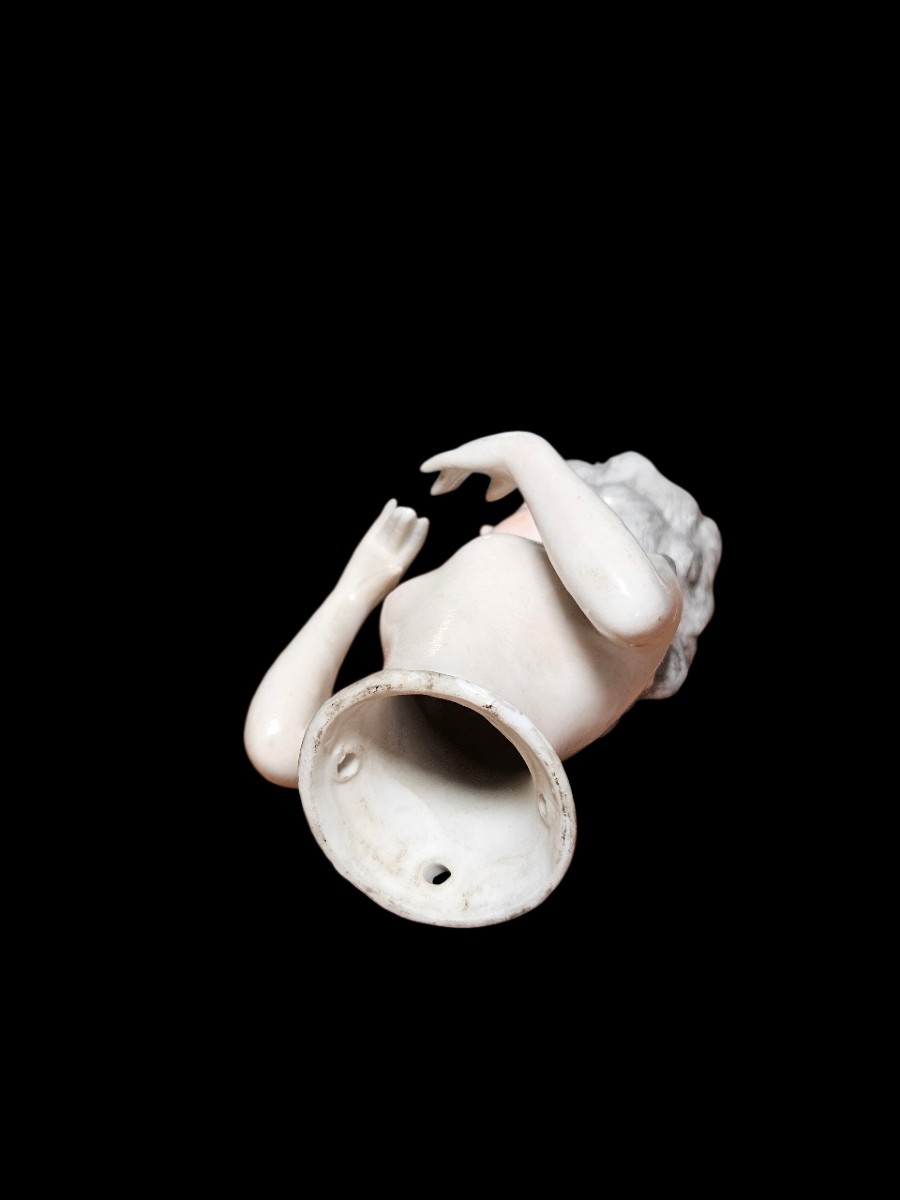 Demi poupée Art déco en porcelaine vers 1920 - 1930-photo-3
