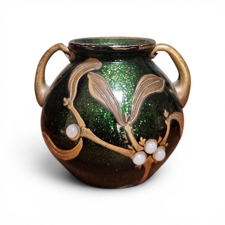 Vase signé Montjoye Saint Denis période Art déco