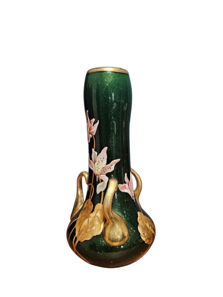 Vase Attributed To Montjoye Saint-denis, Art Deco Period-photo-4